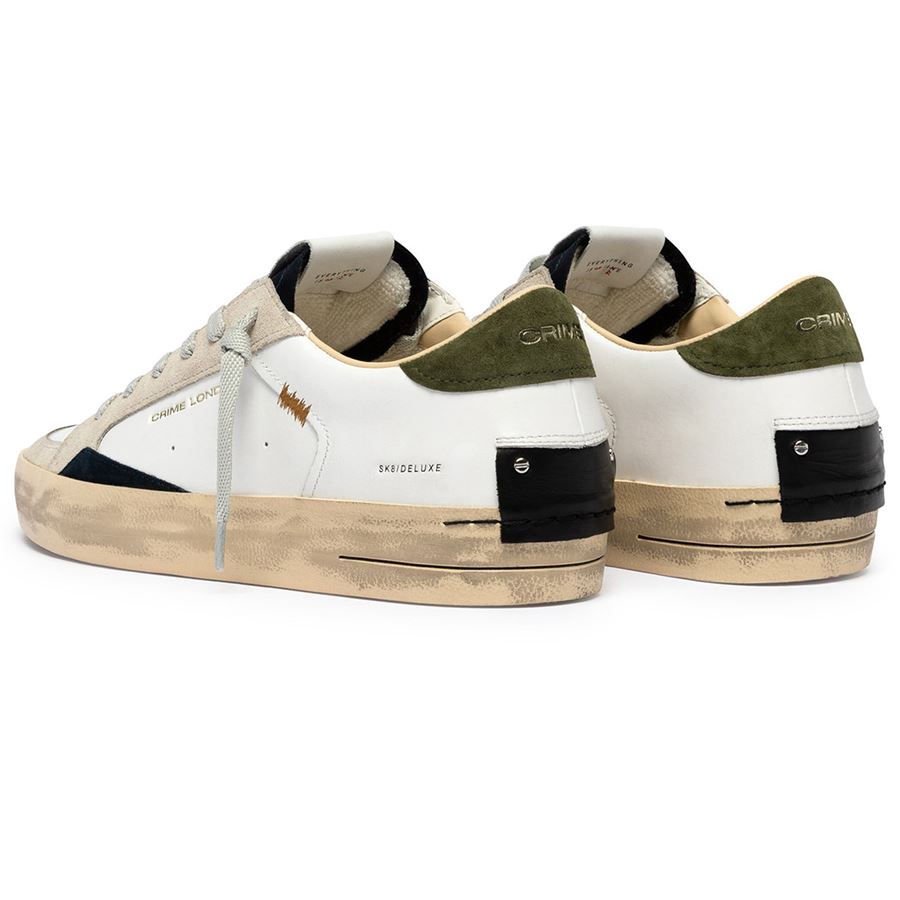 SK Deluxe downtown green sneakers da uomo Crime London | 19110PP810